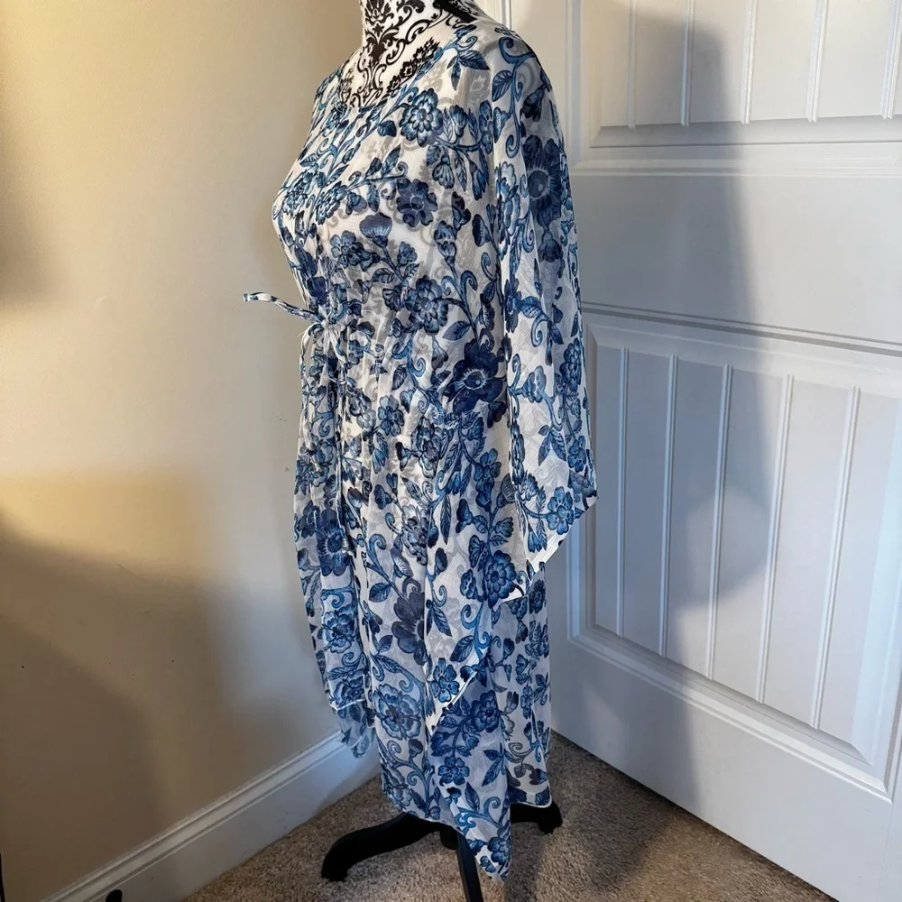 Floral Sheer Bathing Suit Coverup NWT